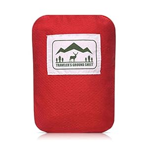 “Pocket Blanket” (Traveler’s Ground Sheet) for Hiking, Camping, Beach and Picnic – Water Resistant, Compact Storage…