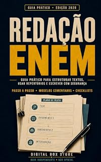 Livro Redação ENEM: Guia prático para estruturar textos, usar repertórios e escrever com segurança (Guia ENEM Prático Livro 2)