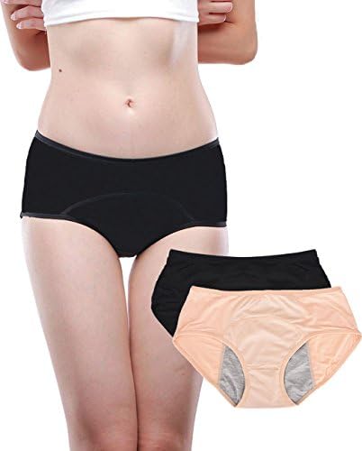 ReianLeak Proof Protective Panties for Women/Girl Menstrual Period,Heavy Flow,Postpartum Bleeding,Urinary Incontinence (3-5)