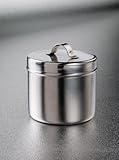 DUKAL 4238 Tech-Med Ointment Jar, 8 oz, Stainless Steel