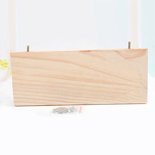 Hamster Wooden Platform Toy Jumping Squirrel Springboard Rectangular Wood Perch Stand Climbing Board Physical Exercise Tool