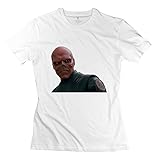 Nozone Red Skull T-shirt For Women - S White Cute Roundneck White T Shirts For Adult
