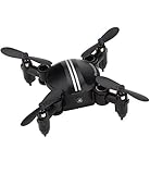 TOZO Mini Drone RC Quadcopter Altitude Hold Headless RTF 3D 360 Degree Flips & Rolls 6-Axis Gyro 4CH 2.4Ghz Remote Control Helicopter Height Hold Steady Super Easy Fly for Training. Black