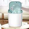 OMVOVSO-Portable-Mini-Washing-Machine-Super-Shock-Wave-Turbine-Washing-Machine-Household-for-Underwear-Baby-ClothesWhite OMVOVSO Portable Mini Washing Machine, Super Shock Wave Turbine Washing Machine Household for Underwear Baby Clothes…