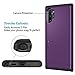 SAMONPOW Wallet Cover for Galaxy Note 10 Plus Case with Card Holder Dual Layer Hybrid Shell Heavy Duty Protection Shockproof Soft Rubber Bumper Cover Case for Galaxy Note 10 Plus 6.8 inch Purple