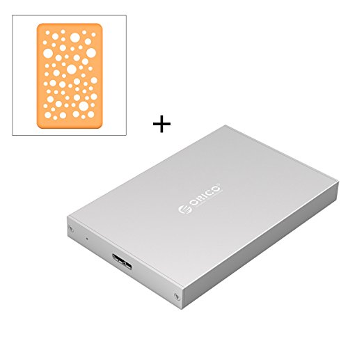 ORICO USB 3.0 to SATA III 2.5 Hard Drive Enclosure with Anti-Slip Silicone Protective Case - Made for SATA HDD/SSD Drives - Orange ORICO USB 3.0 to SATA III 2.5 Hard Drive Enclosure with Anti-Slip Silicone Protective Case - Made for SATA HDD/SSD Drives - Orange