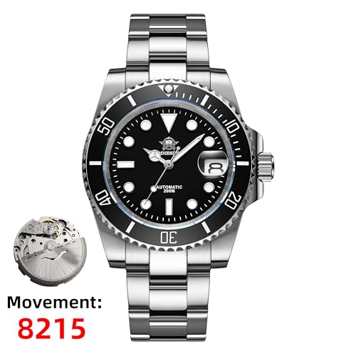 ADDIESDIVE 41 MM Dive Watch Automatic Watches for Men Sapphire Glass 200 M Waterproof BGW9 Luminous Analog Multicolor