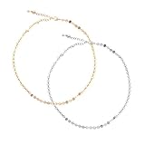 ChelseachicNYC Sparkling Little Coin Chain Choker
