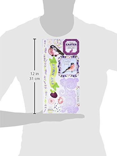 Bo Bunny 19515383 Secret Garden Self-Adhesive Chipboard, Multicolor