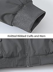 BGOWATU Men's Jacket Windproof Quilted Bomber