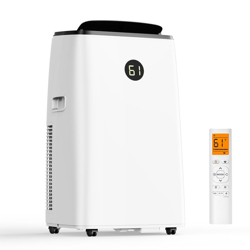 Photo 1 of Humhold 14000BTU Portable Air Conditioners with Remote Control, Dehumidifier & Fan Mode, Floor Stand up Cooling Portable AC Unit for Large Room up to 700 sq.ft, Sleep,Timer & Auto Swing Function