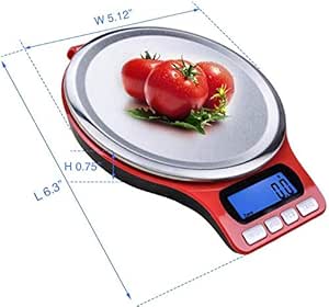 Escala de la Cocina XONGLL Digital, Mini portátil Digital de Cocina