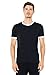 American Apparel Men's Poly-Cotton Short Sleeve Ringer T-Shirt, Black/White, Medium