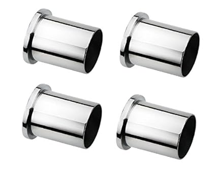 BURHANI Stainless Steel Concealed Curtain Bracket for Pipe (Silver, 1-inch) -Pack of 2 Pair