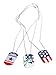 US Toy Lot Of 12 Assorted Patriotic Metal Dog Tags, Multicolor, 24