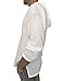 Men's Hoodie Hippie Shirts Beach 100% Soft Cotton Top Yoga Shirt Boho