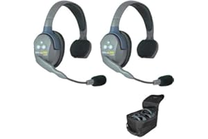 EARTEC UL2S Ultralite 2-Person System, Includes Single-Ear Master Headset and Single-Ear Remote Headset