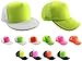 Enimay Neon Colored Black Light Trucker Style Foam Hats Pool Party Rave Summer
