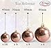 AMS 40ct Christmas Ball Plated Ornaments Tree Collection for Holiday Wedding Party Decoration(40ct Pearl, Rose Gold)
