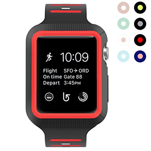 Brg apple watch band with case, shock-proof and shatter-resistant…