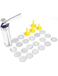 Simple Cookie Press Kit Cookie Biscuit Machine Safe Stainless Steel Material Kitchen Making Cake Decorating Tools