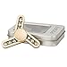 Posife Hand Finger Spinner Metal Tri-Fidget Toy Time Killer for ADD, ADHD, Anxiety, and Autism Adult Children (Golden)