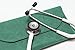 BJÖRN HALL Stethoscope Case Littmann Classic III & Master | Leather Carry Bag | Nursing Student Essentials & School | Medical Pediatric Veterinary Gifts for Nurses | Fits in Tote Bags | Green Emerald
