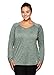 RBX Active Women's Plus Size Long Sleeve Workout V-Neck T-Shirt Green 2X
