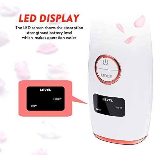 Aspirateur Point Noirs, liaboe Nettoyant de Pores Rechargeable Appareil de Beauté du Visage Avec écran LED, 5 Sondes et 3 Modes, 4 Sondes kit Éliminer les Acnés Comédons