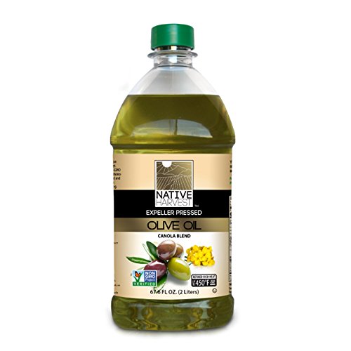Native Harvest Expeller Pressed Non-GMO Olive/Canola Oil Blend, 2 Litre (67.6 FL OZ)