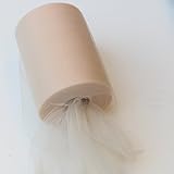 Tan Beige Tulle Roll - 6 Inch X 100 Yard - Tulle for Decoration and Tutu Dresses