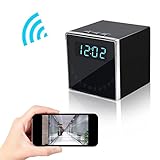 Wireless Spy Hidden Camera, Corprit 1080P WiFi Home Security Camera Table Clock Nanny Cam