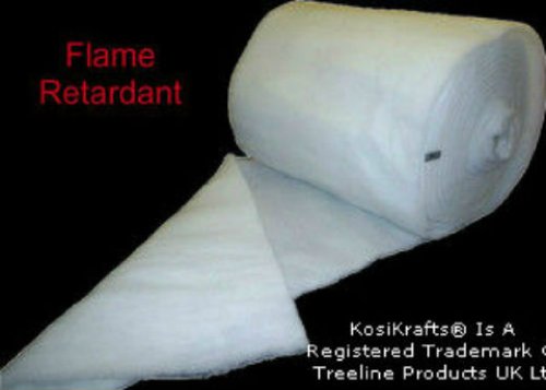 5 Metres 18" Width 4oz Polyester Quilting Wadding Upholstery Dacron