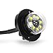 YITAMOTOR Hideaway Strobe Lights White High Power 24W 8 Chipsets Surface Mount Waterproof Hideaway Emergency Lights (White)