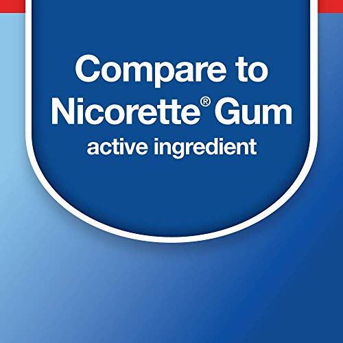 Basic Care Nicotine Polacrilex Gum, 4 mg (nicotine), Stop Smoking Aid, Original Flavor Uncoated, 220 Count