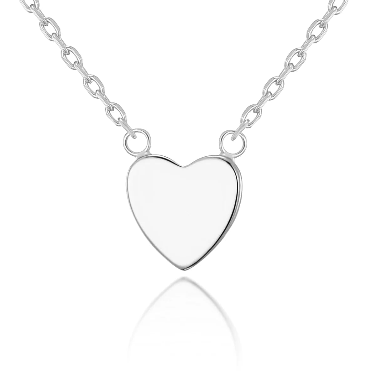 Philip Jones Silver Plated Heart Necklace