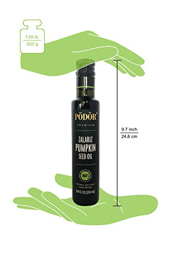 PÖDÖR Premium Zalariz Pumpkin Seed Oil - 8.4 fl. Oz. - Cold-Pressed, 100% Natural, Unrefined and Unfiltered, Vegan… - Image 4