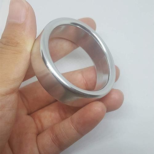 HSIAPA Tshirt Vibarators Legs 40/45/50mm Bright Silver C'O-Ck' Ring Male Delay Ring Penǐs Rings Physical Delay Penile Scrotal Binding sexwr-Töy for Man,Silver,50mm KSP