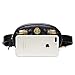 Waist Bag Women Rivets Leather Chest Belt Fanny Pack Bags Casual Fashion Handbag Red Black (black)