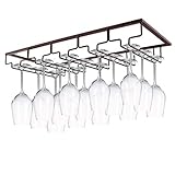 MOCOUM Wine Glasses Rack Under Cabinet Stemware