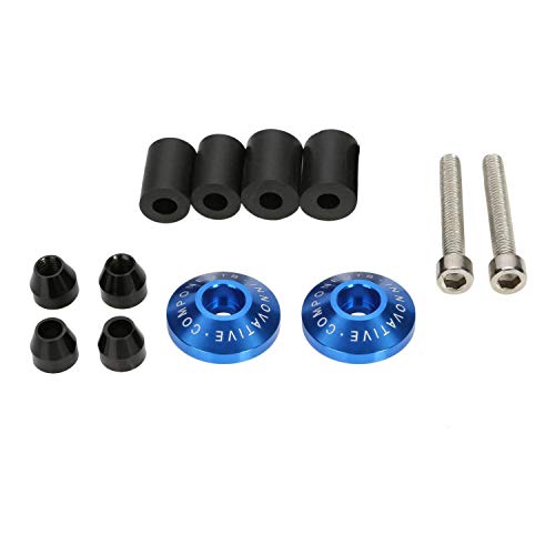CICMOD Universal Motorcycle Street Bike 7/8" Handlebar Grips Bar End Plugs (Blue) - for Honda Kawasaki Suzuki Yamaha BMW Ducati Triuph ect.