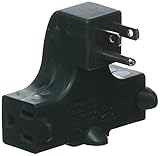 IIT 26815 Right Angle Wall Tap - 3-Outlet Splitter - Ul Listed - Behind Furniture,
