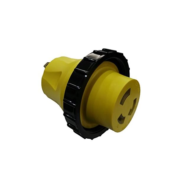 Parkworld-691692-Shore-Power-Adapter-RV-30A-TT-30P-male-to-Marine-30A-L5-30R-female-with-locking-ring