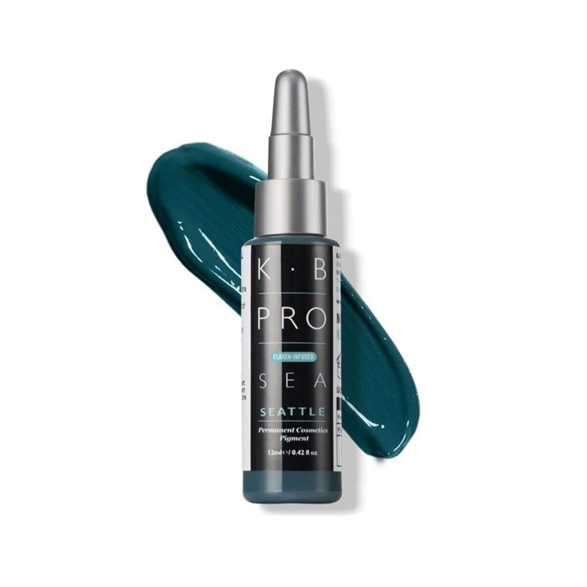 K.B Pro Microblading PMU Eyeliner Pigments, Long Lasting results, Harmonious Fade, Use Alone or Blend, Shake Very Well, Seattle, 12 ml