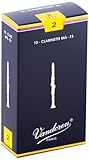 Vandoren CR112 Eb Clarinet Traditional Reeds Strength 2; Box of 10