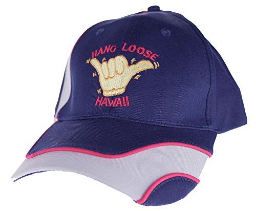 Embroidered Hang Loose Hawaii cap hat, Navy