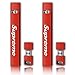 Trendiees 2 Pack - Juul Skin Wrap Vinyl Sticker Decal | JUUL Charger Skin & Prep Pad - Supreme Red