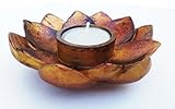Lotus Incense Cone Burner Votive T-light Candle Holder Meditation Flower Buddha