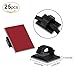 AGPTEK 50 Pieces Self Adhesive Cable Organizers, 25PCS Adjustable Multipurpose Cable Ties and 25PCS Cable Clips for Cord Management, Black