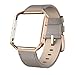 SWEES Leather Bands Compatible with Fitbit Blaze Smart Watch, Genuine Leather Replacement Band with Metal Frame Small & Large for Women Men, Champagne Gold, Rose Gold, Black, Brown, White, Grey, Beige
